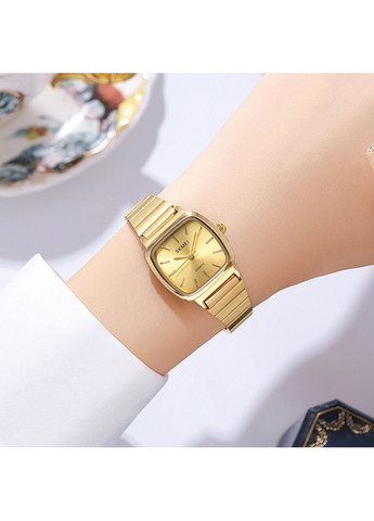 Годинник кварцовий золотистий для жінок класичний стрілочний з браслетом і водонепроникністю 30 м ProDobro (367264147)