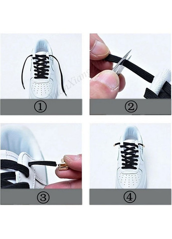 Эластичные плоские шнурки 6мм с фиксаторами PRC (304051689)