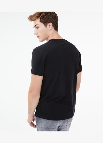 Черная черная футболка - мужская футболка a0085m Aeropostale