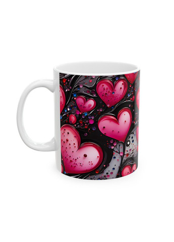 Керамическая чашка с дизайном "Палитра сердец" - 31 No Brand (368671284)