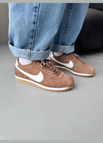 Кроссовки женские Nike Cortez Light Brown | Найк Кортез коричневые No Brand коричневые демисезоны (341089783)
