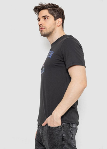 Темно-сіра футболка чоловіча з принтом,, 241r1909 Ager