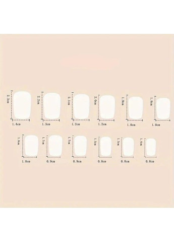 Накладные ногти с клеем и пилой 24 шт, набор накладных ногтей квадратной формы с 3D бантом, милым медвежонком и клетчатым узором. No Brand (370290284)