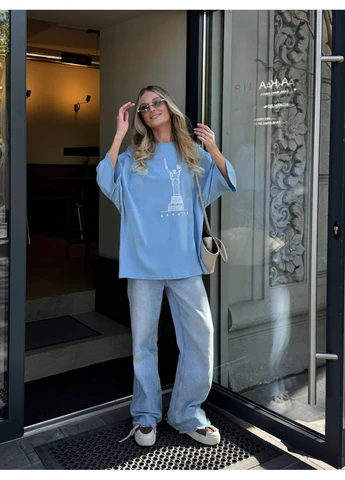 Футболка oversize No Brand Футболка - (402343014)
