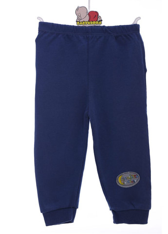 Синий демисезонный костюм с длинным рукавом для мальчика трикотажный на змейке звезды синий 74 см (36811) BABYKROHA