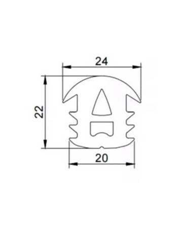 Ущільнювач для сонячних панелей (24*22*20 мм), EPDM LogicPower (366655914)
