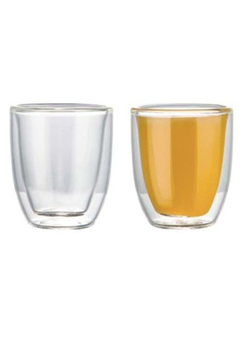Набір скляних стаканів з подвійними стінками 200 мл 2 шт. Edenberg eb-19513 (289552606)
