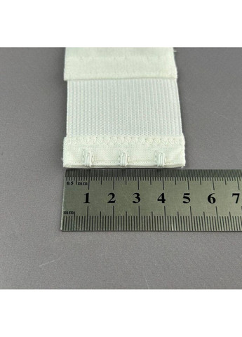 Подовжувач для бюстгальтера на 3 гачки, білий 5х9,5 см Plus-plus (352752319)