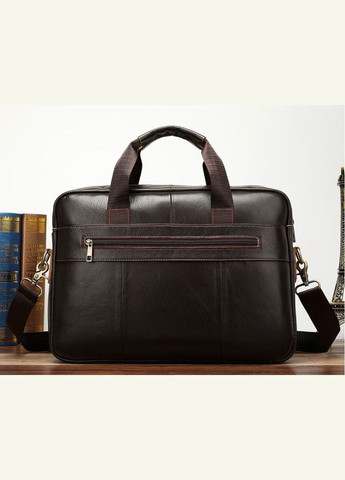 Мужская сумка для ноутбука Vintage с карманами деловая коричневая (sku_14669) No Brand (328922537)