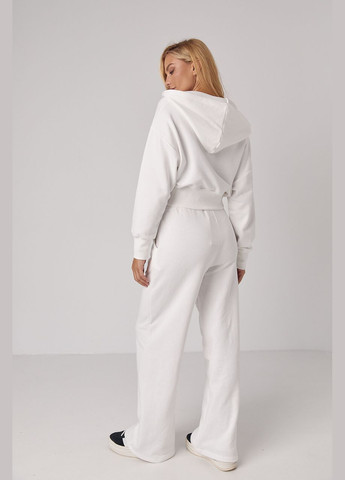 Спортивный костюм с коротким худи и штанами со шнуровкой на поясе Lurex (301269666)