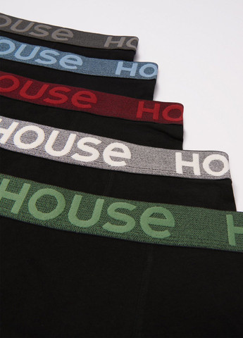 Боксеры мужские Brand черные набор 5 шт House (371773721)