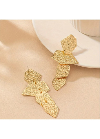 Большие длинные серьги геометрия, 3048 No Brand (351856141)