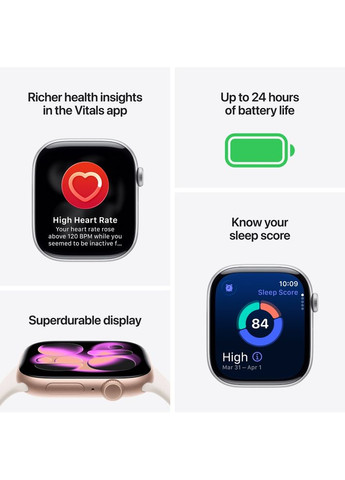 Смарт-часы Watch Series 11 GPS + Cellular 46mm Natural Titanium Case with Natural Milanese Loop - M/L (MFD04RK/A) Apple (367056018)