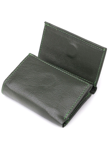 Женский миниатюрный кошелек из натуральной кожи 23083 Зеленый st leather (330642736)