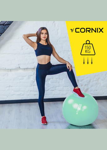 М'яч для фітнесу (фітбол) 85 см Anti-Burst XR-0369 Mint Cornix (318867550)