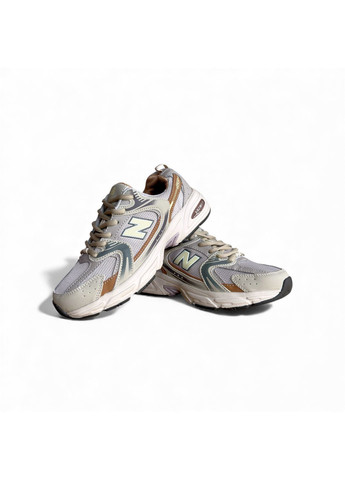Жіночі кросівки New Balance Beige Brown No Brand 530 світло-коричневі демісезони (367179187)