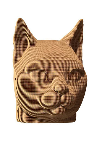 Картонный конструктор " 3D Puzzle CAT" цвет коричневый CB-00235329 Cartonic (314891295)
