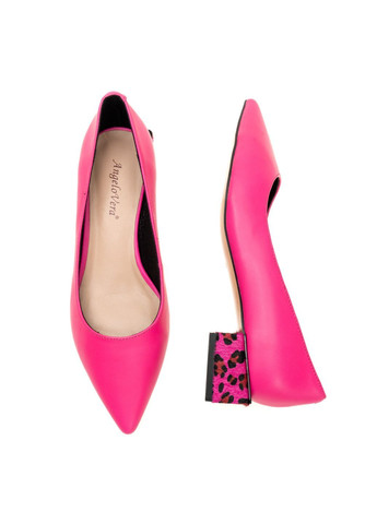 Женские балетки 01360 розовые ANGELOVERA | розовые натуральная кожа (371595682)