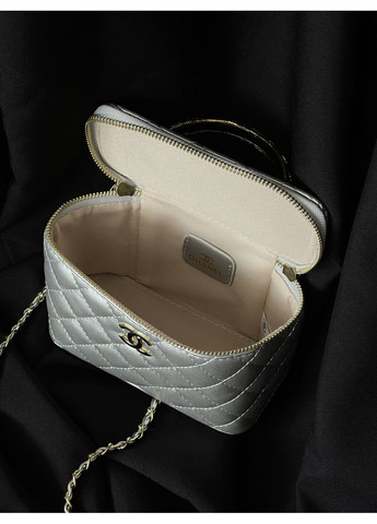 Сумка жіноча клатч класична Lambskin срібло No Brand (369935216)