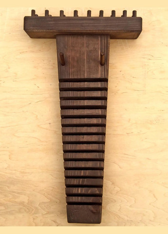 Органайзер для ключів і головок з дерева Сурія капучино (ОГК-000209) No Brand (328910975)