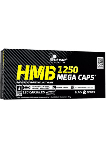 Бустер тестостерону "HMB 1250" HMB 1250 Mega Caps 120шт (1441304-30378373) Olimp Sport Nutrition (368607732)