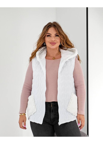 Жилетка женская с карманами и капюшоном Тедди Style Point (350908096)