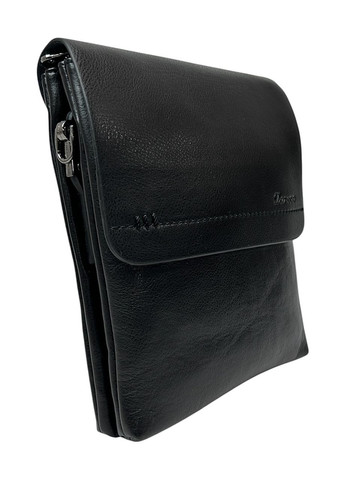 Чоловіча сумка з еко-шкіри Darvoz P001-3 чорна 26 х 21 х 5 No Brand (371682251)