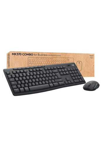 Комплект (клавіатура, мишка) бездротовий MK370 Graphite (920-012077) Logitech (314974808)
