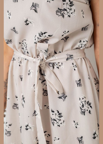 Бежева кежуал сукня з принтом Ager