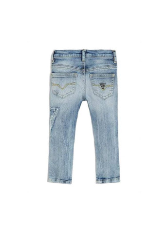 Голубые летние джинсы kids triangle logo iced w l1ra11d46t0 tldw Guess