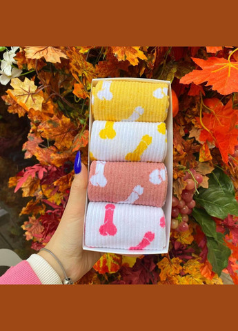 Комбинированные бокс мужских высоких носков 40-45 на 4 пары в подарочной коробке Vakko (306424179)