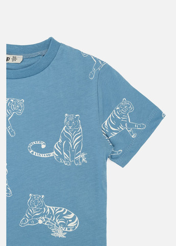 Синій літній костюм з шортами для хлопчика колір синій cb-00244205 Piop