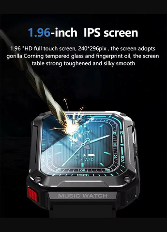 Смарт-годинник 3 в 1 T93, Green 1,96” IPS-екран з підтримкою Bluetooth-гарнітури VHG (361111383)