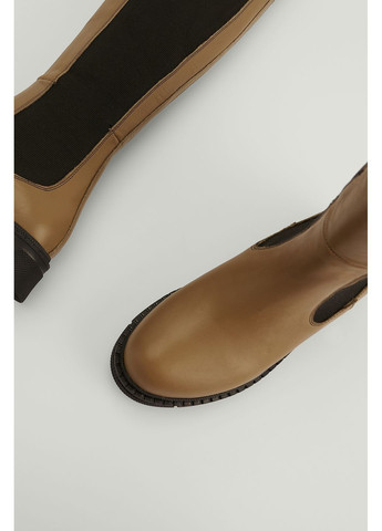 Чоботи шкіра,оливковий, NA-KD (364358048)