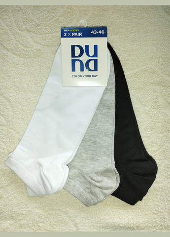 Білі набір шкарпеток чоловічих з 3-х пар (1064) Duna (335426804)