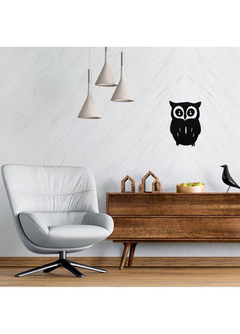 Зеркальный декор акриловый самоклеящийся Сова черная love-shopping Sticker Wall (354655543)