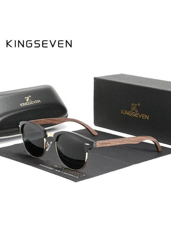 Поляризационные солнцезащитные очки для мужчин и женщин N5516 Black KINGSEVEN (303401579)