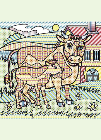 Водні забарвлення "На фермі" Crystal Book (F00025260) No Brand (362420363)