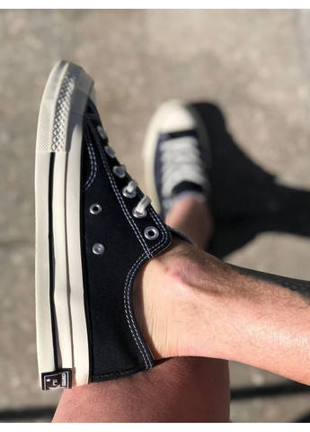 КЕДИ ЖІНОЧІ CONVERSE CHUCK 70 CLASSIC LOW-TOP BLACK КОНВЕРС No Brand чорні демісезони (367176940)