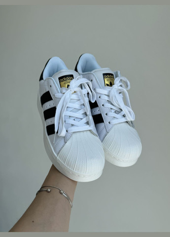 Белые демисезонные кроссовки мужские и женские adidas superstar white | адидас суперстар белые No Brand