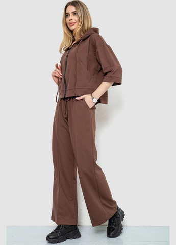 Спорт костюм женский двухнитка, цвет коричневый, Ager (290252868)
