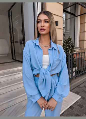 Костюм жіночий брючний з сорочкою No Brand (322928425)