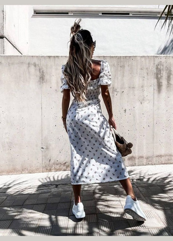 Сарафан довжини міді з об'ємними рукавами MonCher (333655251)