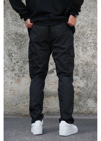 Черные кэжуал демисезонные карго брюки Without