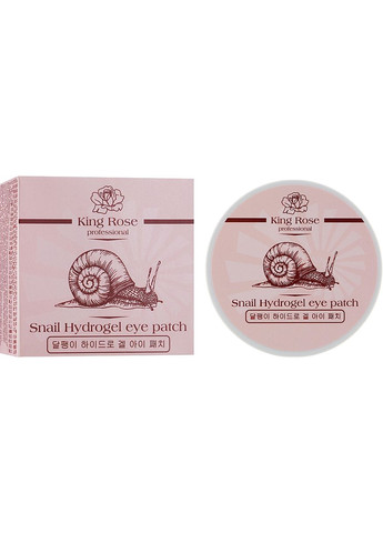 Гидрогелевые патчи для глаз антивозрастные от морщин с муцином улитка Snail Hydrogel Eye Patch 60шт (870811-47268) King Rose (368639311)