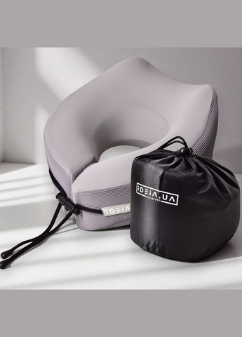 Подушка для подорожей TRAVEL Memory Foam 27×26×17 см, охолоджуючий ефект, підтримка шиї (8-35859) IDEIA (339680084)