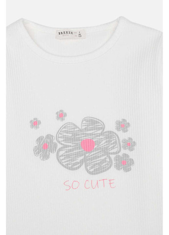 Белый демисезонный лонгслив Breeze