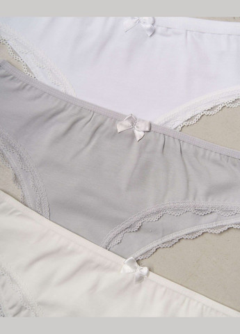 Женские трусы-бразилиан, с нежным кружевом 5 шт. Nicoletta (342119787)