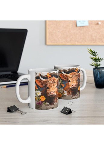 Керамическая чашка с дизайном "Коровка"-1 No Brand (368671408)