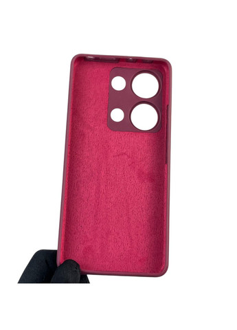 Чохол для Redmi Note 13 Pro 4G силіконовий з мікрофіброю нековзний на сяомі редмі нот 13 про 4г бордовий Xiaomi (366019487)